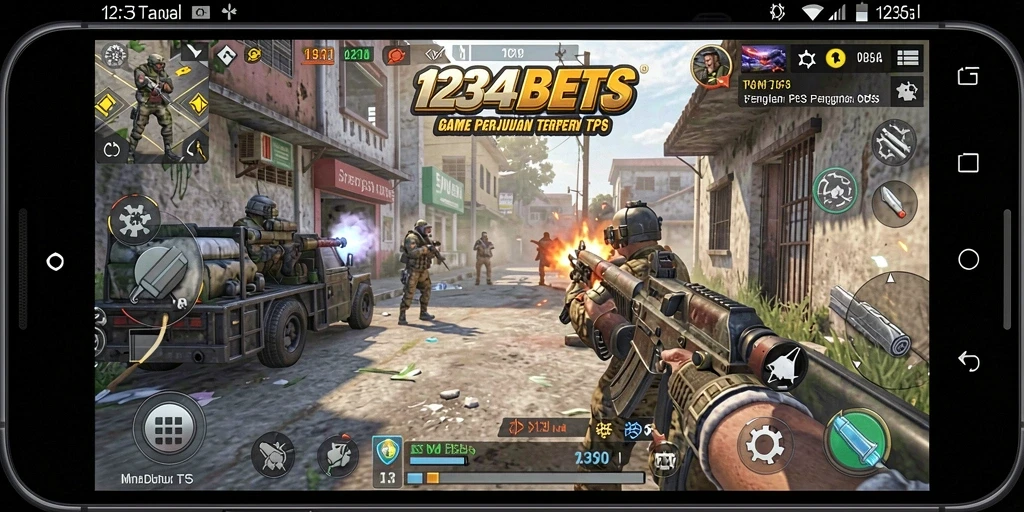 Menampilkan aksi gameplay seru dari 1234BETS dalam kategori TPS.