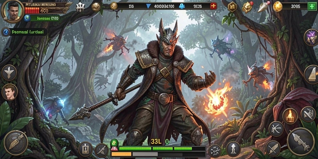 Screenshot 33L menampilkan aksi seru dalam petualangan Adventure.