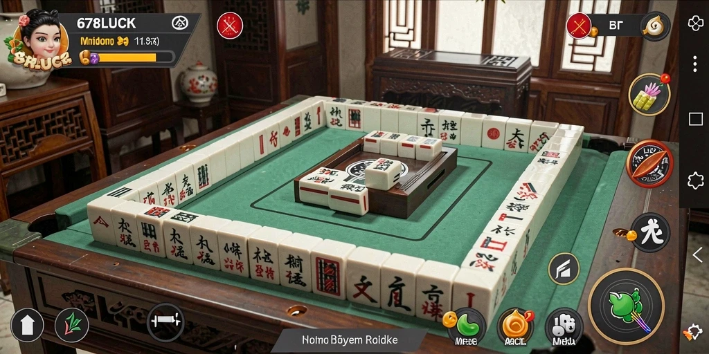 Screenshot gameplay 678LUCK yang menampilkan suasana seru permainan Mahjong.