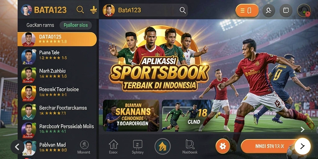 Screenshot utama BATA123 menunjukkan fitur taruhan olahraga secara detail.