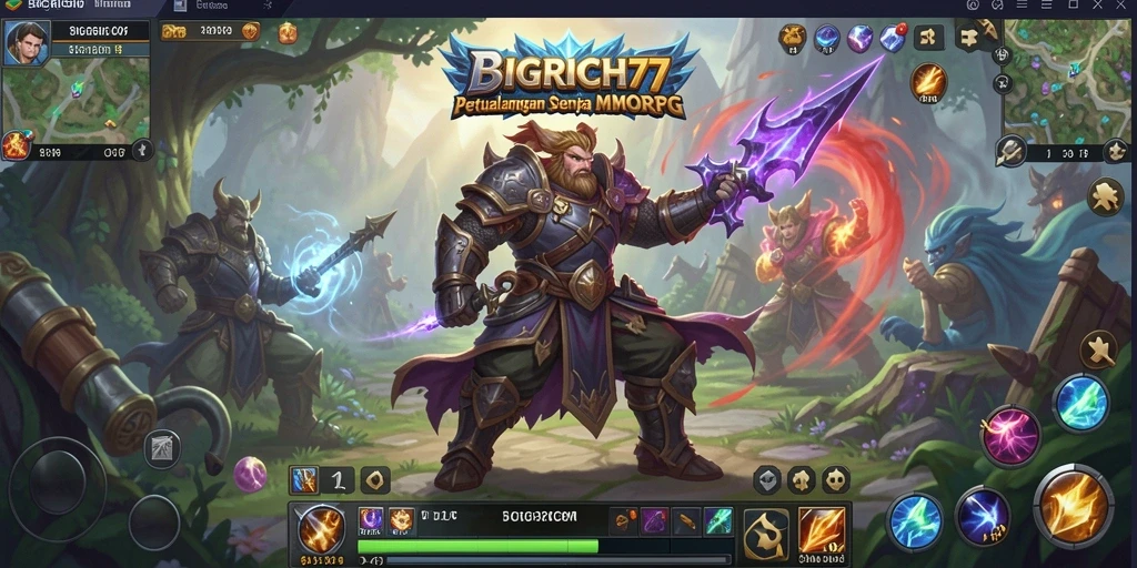 Tampilan gameplay BIGRICH77 yang menakjubkan dan penuh petualangan.