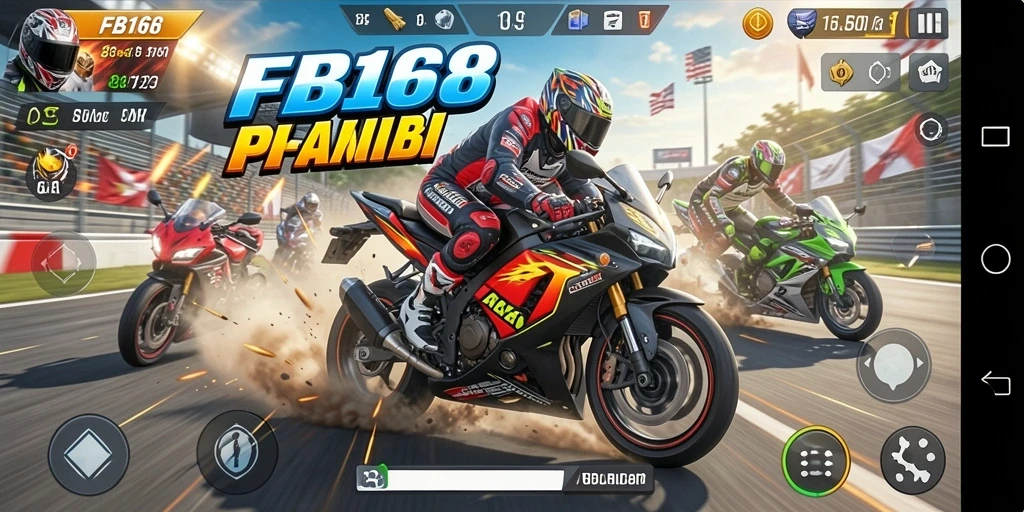 Tampilan mendebarkan dari balapan motor di FB168.