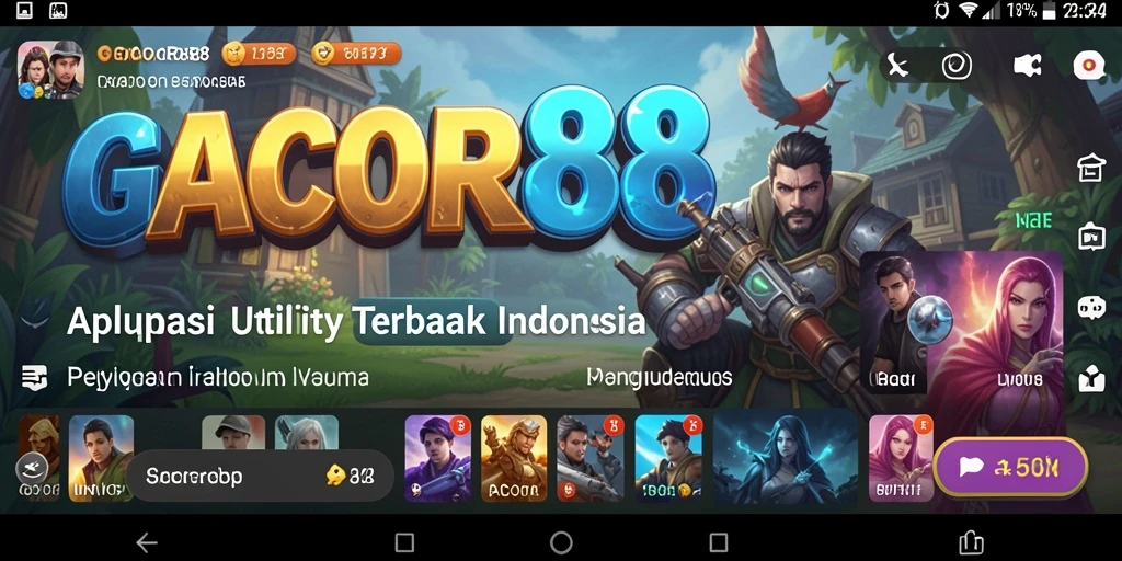 Tampilan antarmuka GACOR88 yang menarik dan informatif.