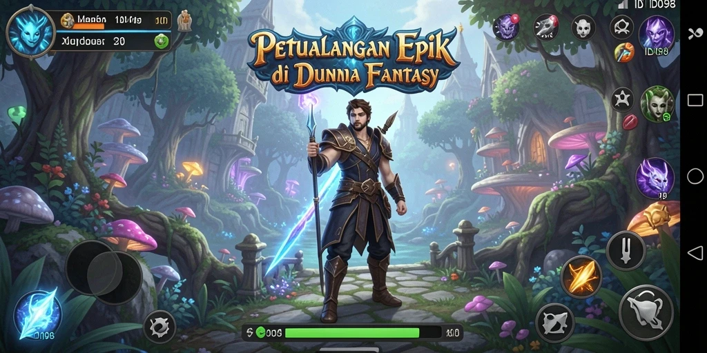 Gameplay mendebarkan dalam ID098 yang menampilkan pertarungan epik dan petualangan fantastis.
