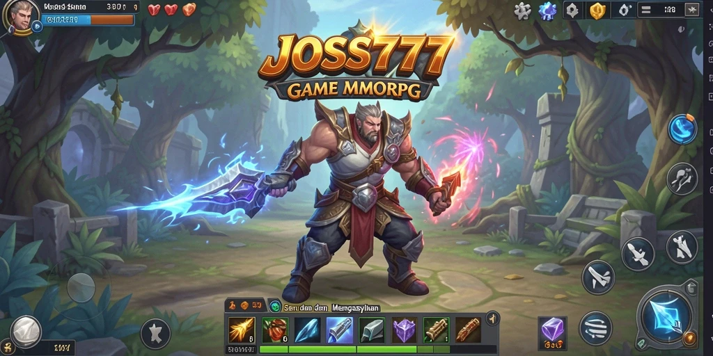 Tampilan gameplay seru JOSS777 dalam dunia MMORPG yang mendebarkan.