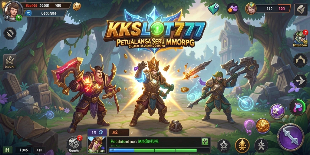 Tampilan gameplay KKSLOT777 yang memukau di dunia MMORPG.