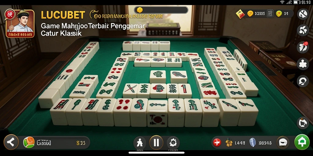 Gameplay seru Mahjong dalam LUCUBET.