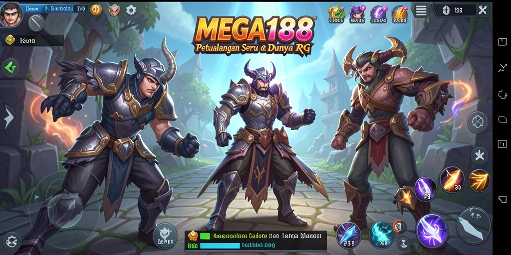 Tangkapan layar gameplay MEGA188 menampilkan petualangan seru dalam RPG.