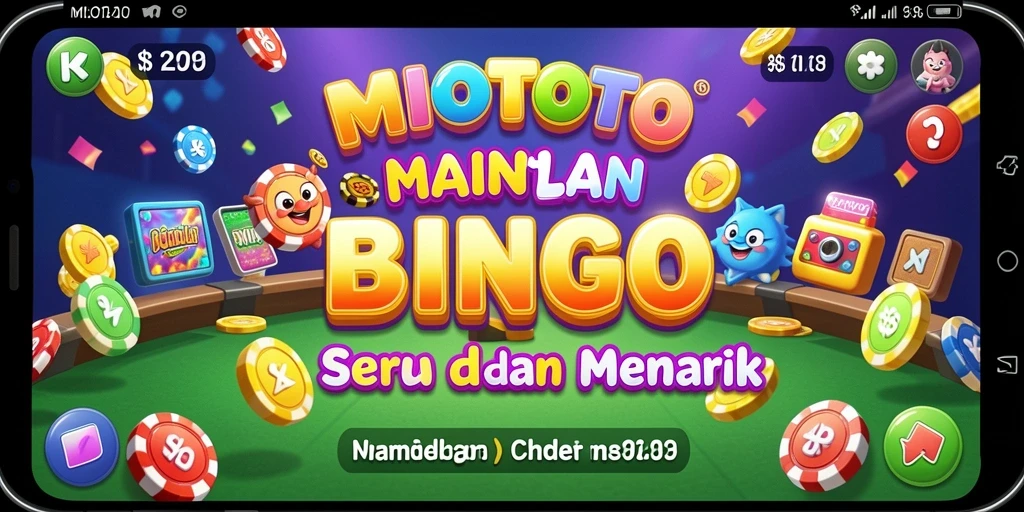 Screen gameplay MIOTOTO menampilkan keseruan bermain Bingo.