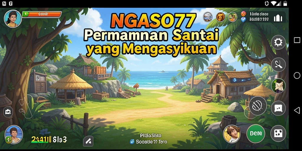 Screenshot gameplay NGASO77 menampilkan suasana santai dan mengasyikkan.