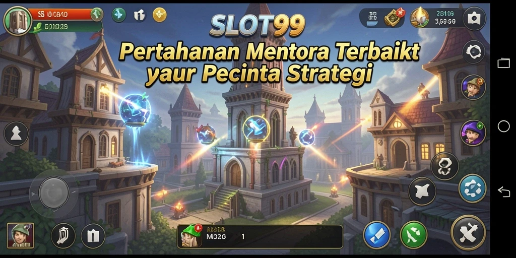 Tampilan gameplay SLOT99 yang mendebarkan saat bertahan dari serangan musuh.