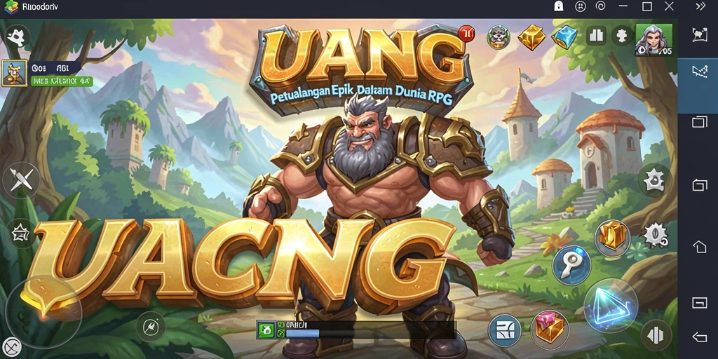 Screenshot permainan UANG yang menampilkan aksi petualangan RPG yang mendebarkan.
